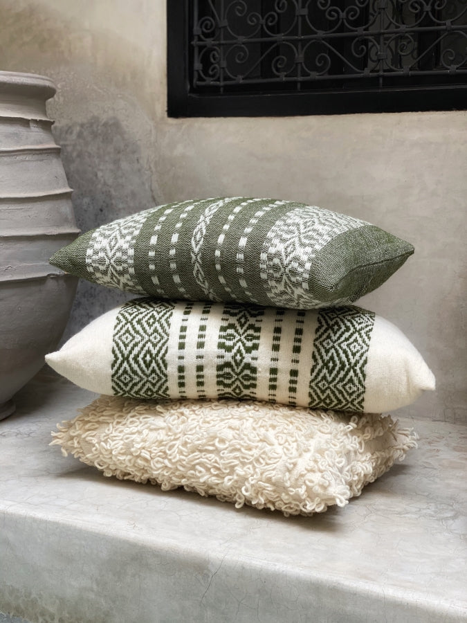 Boho Green Cushions Boho Green Plants Print Pillowcase Throw